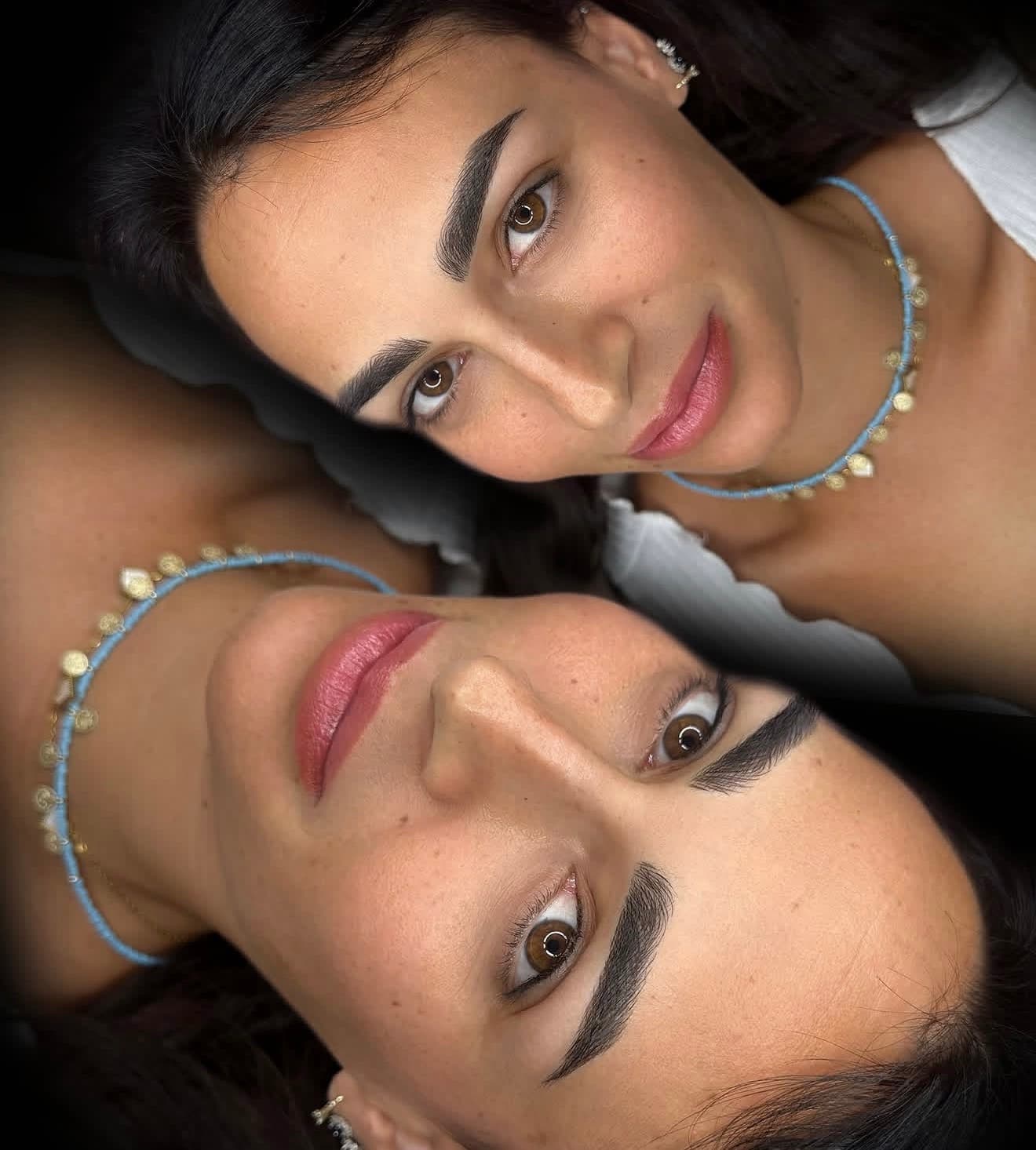 Risultato finale di un trattamento microblading con sopracciglia definite